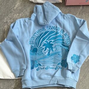 Blue Graphic Hoodie